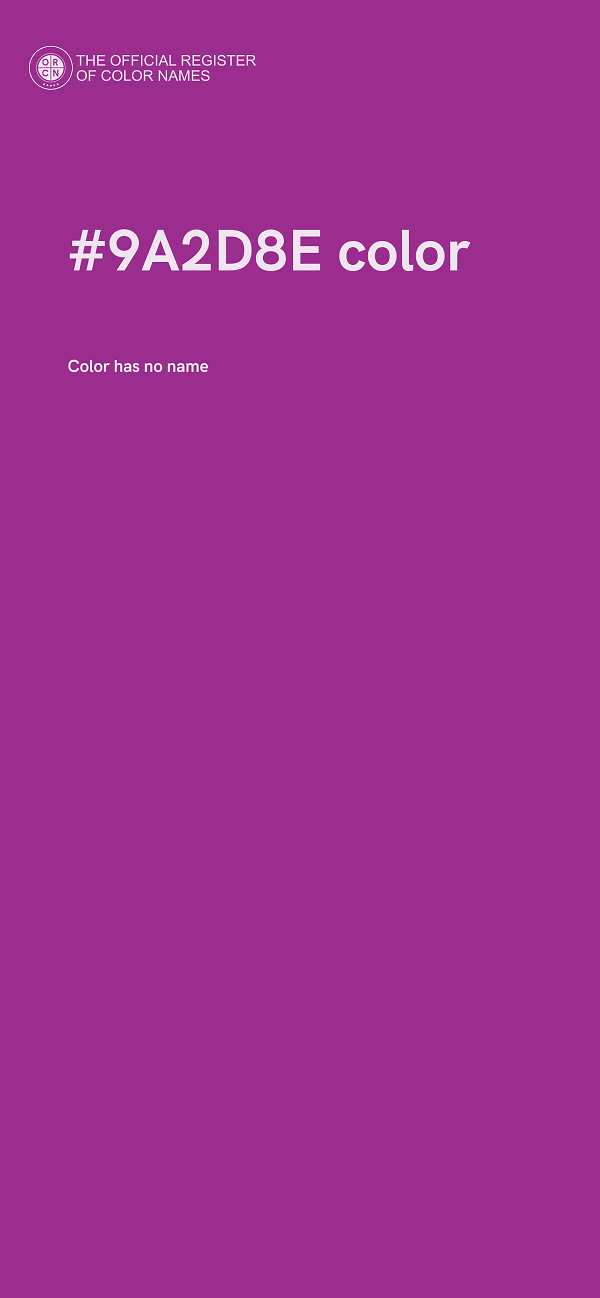 #9A2D8E color image