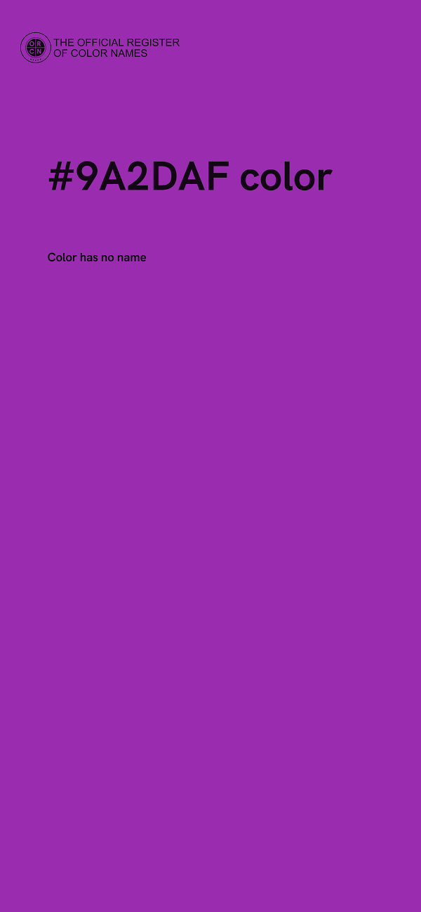 #9A2DAF color image