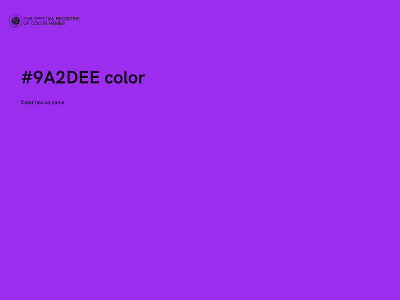 #9A2DEE color image