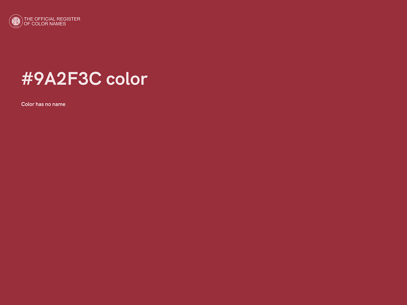 #9A2F3C color image