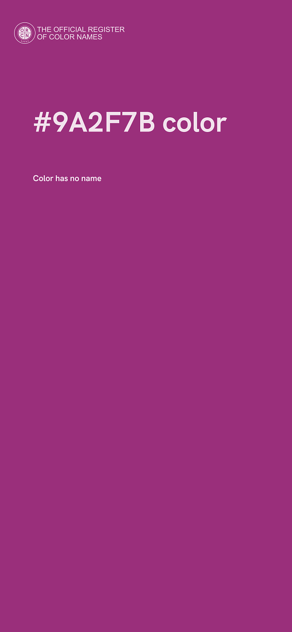 #9A2F7B color image