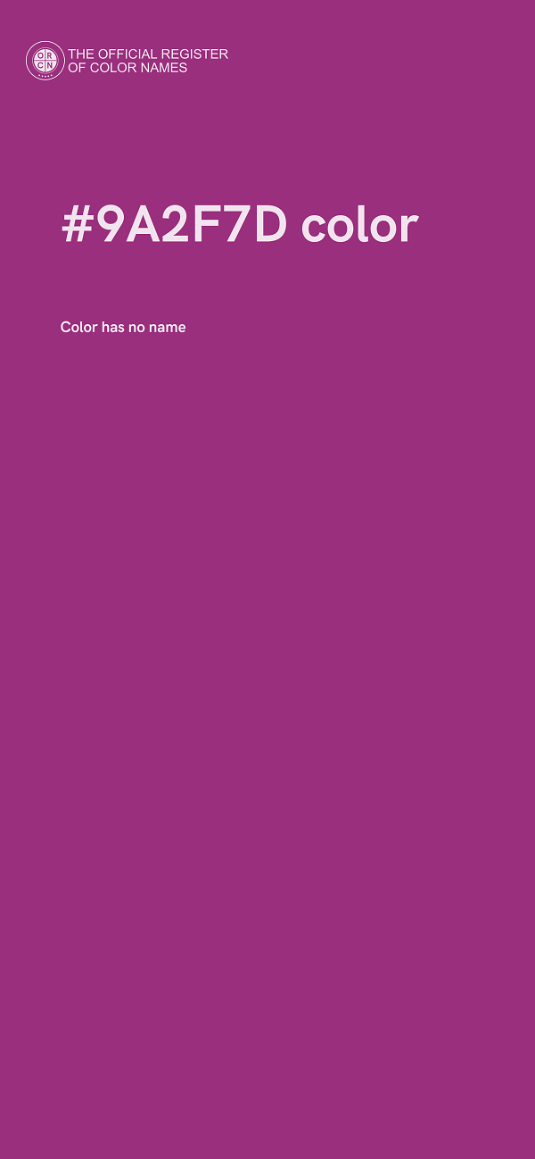 #9A2F7D color image