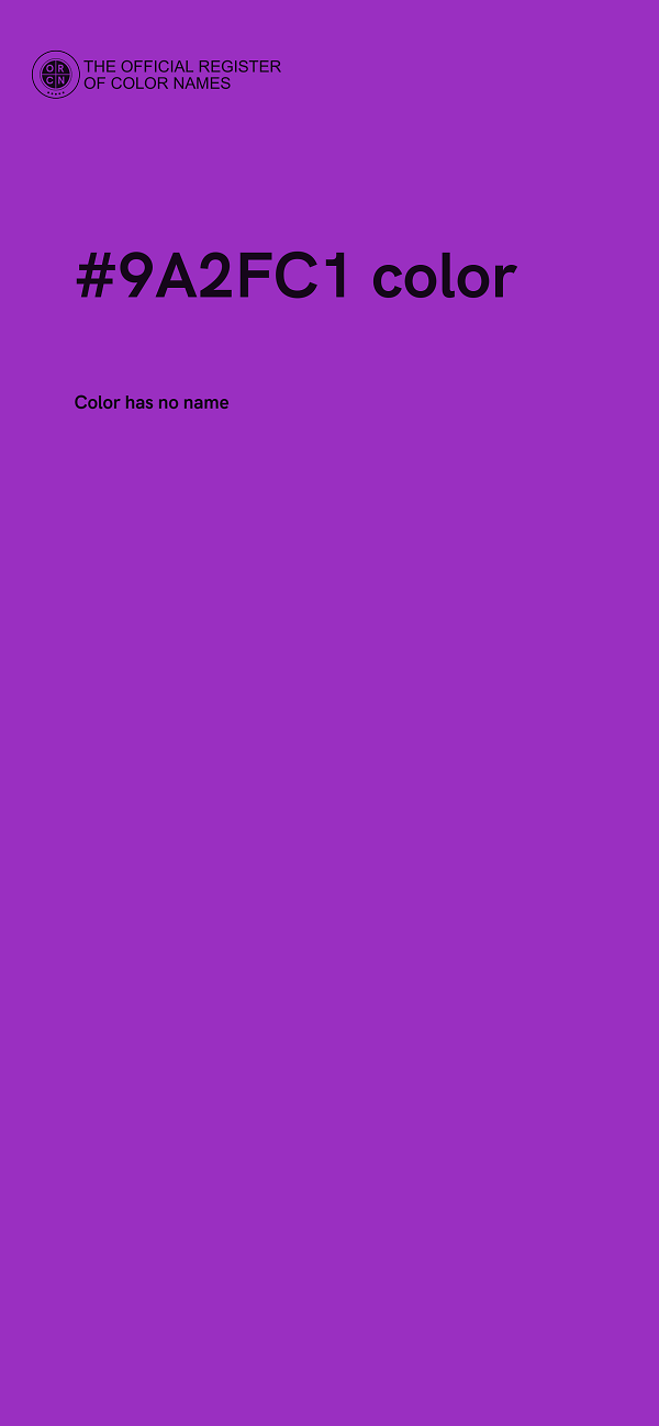 #9A2FC1 color image