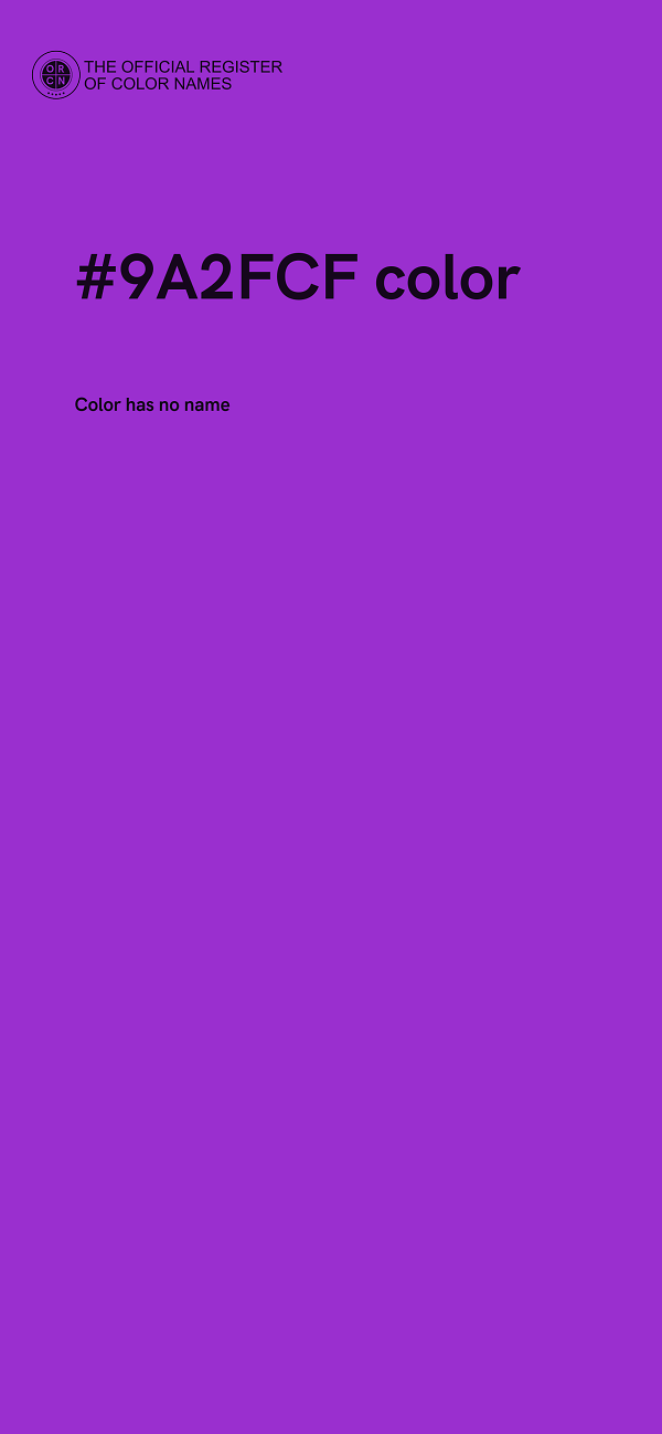 #9A2FCF color image