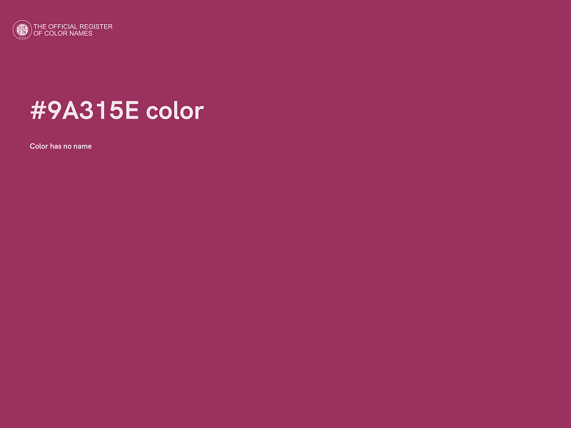 #9A315E color image