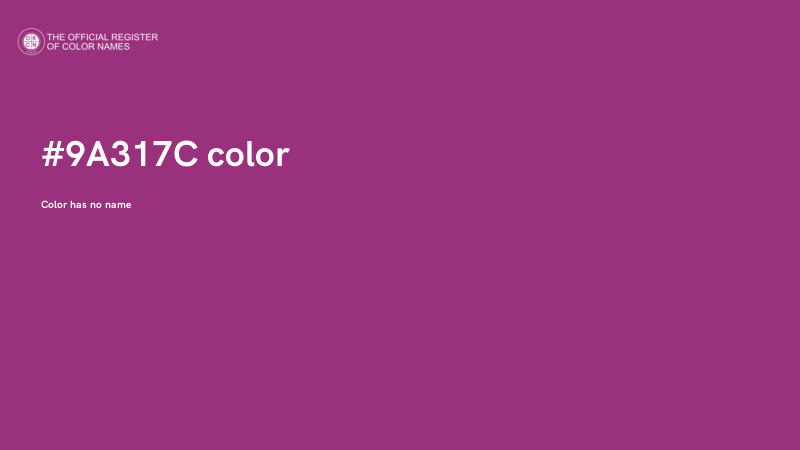 #9A317C color image