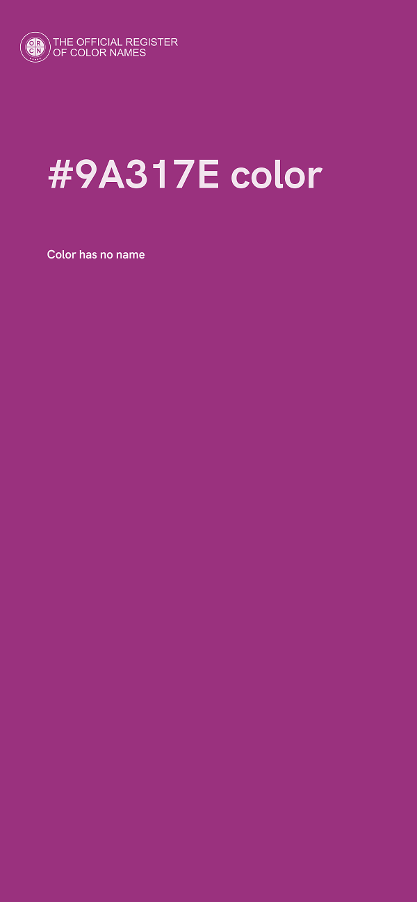 #9A317E color image