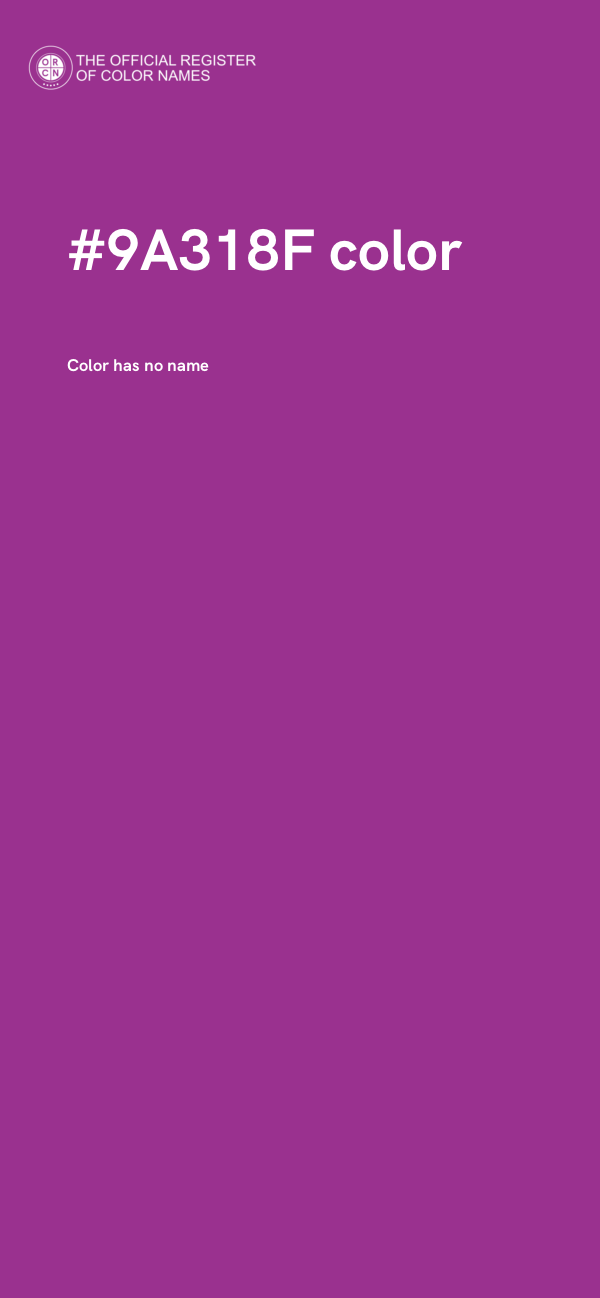#9A318F color image