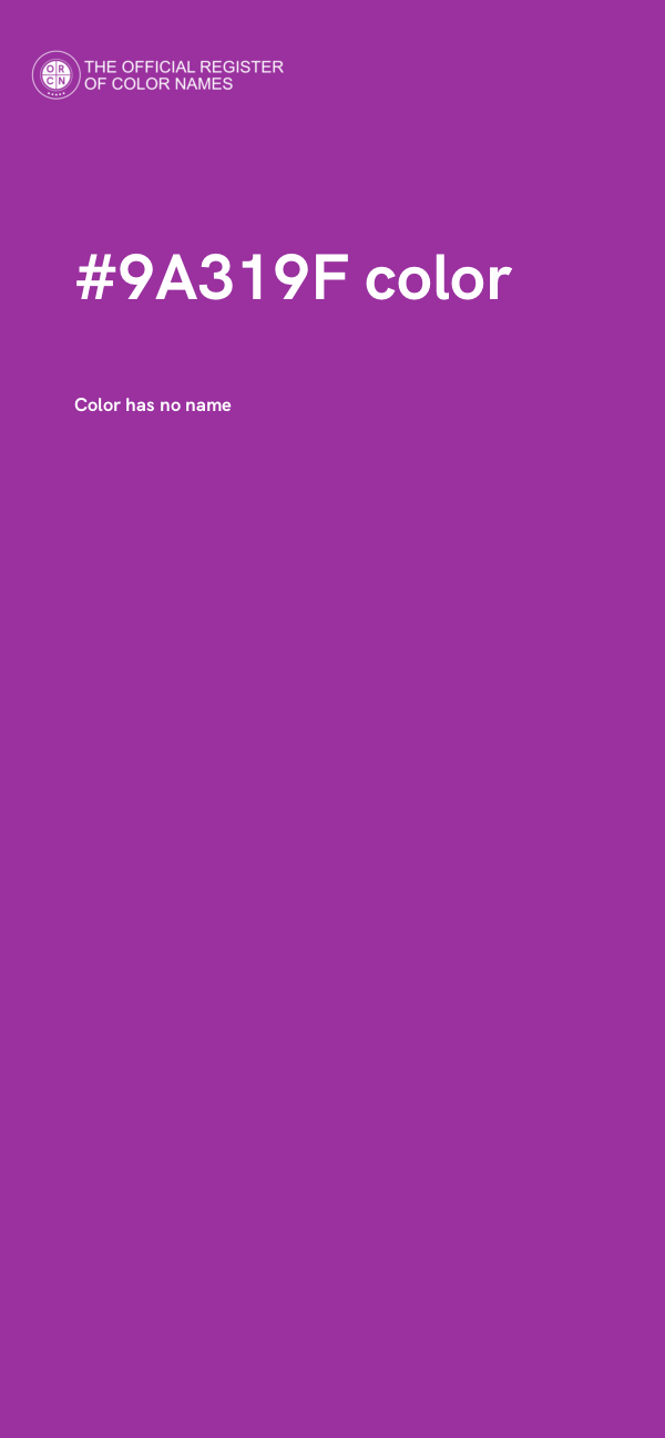 #9A319F color image