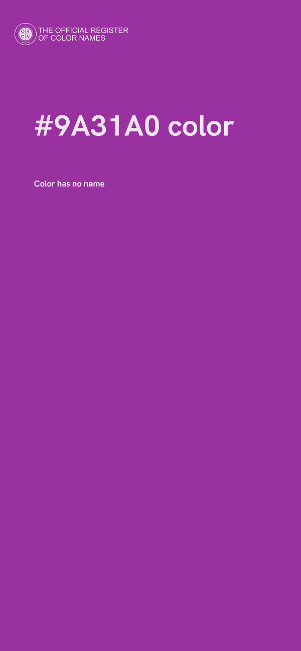 #9A31A0 color image