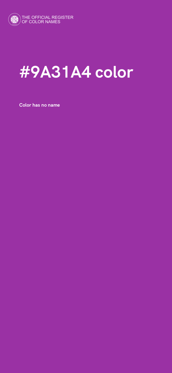 #9A31A4 color image