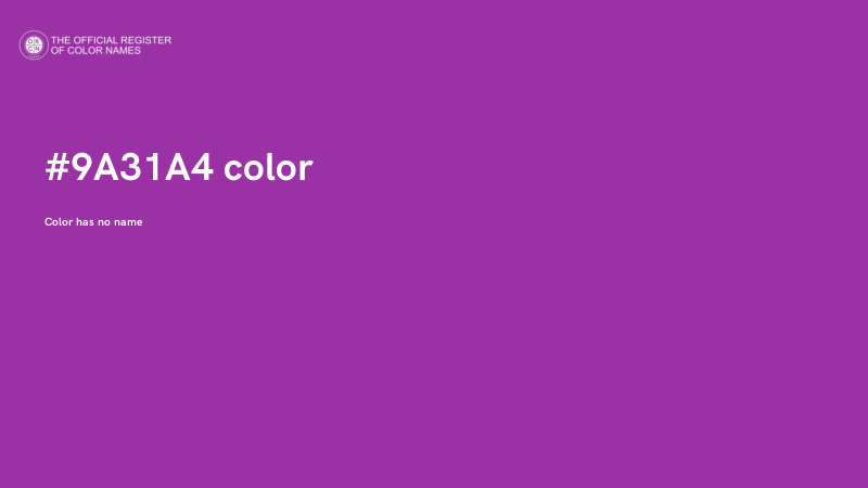 #9A31A4 color image