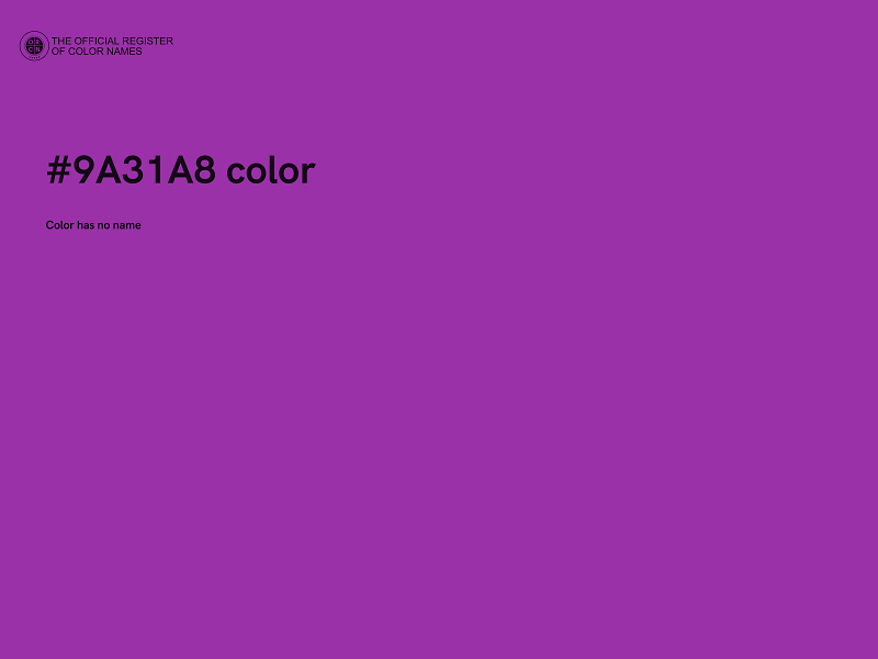 #9A31A8 color image