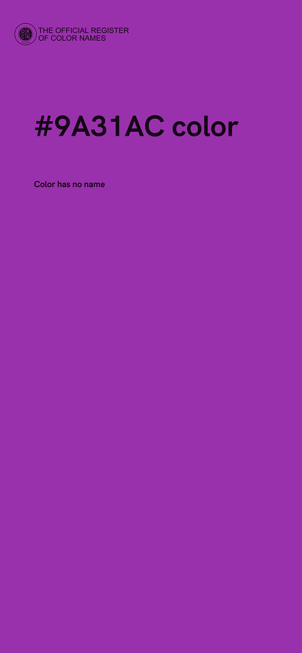 #9A31AC color image