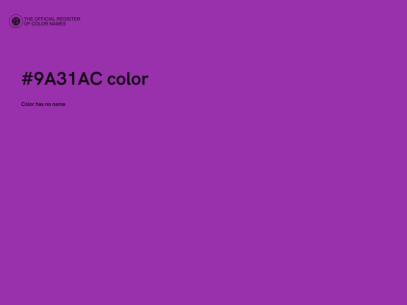 #9A31AC color image