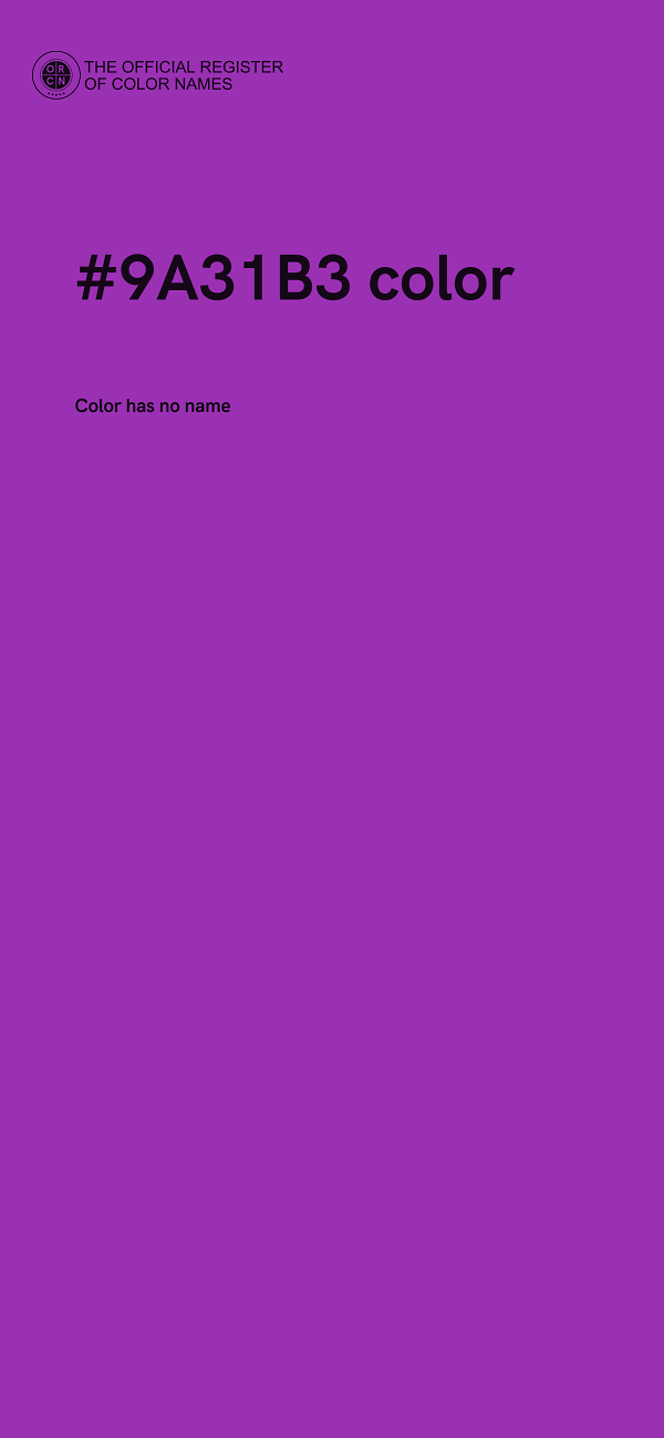 #9A31B3 color image