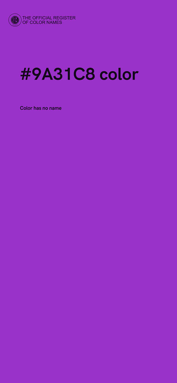 #9A31C8 color image