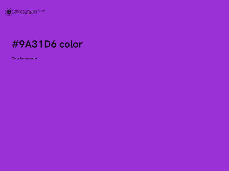 #9A31D6 color image