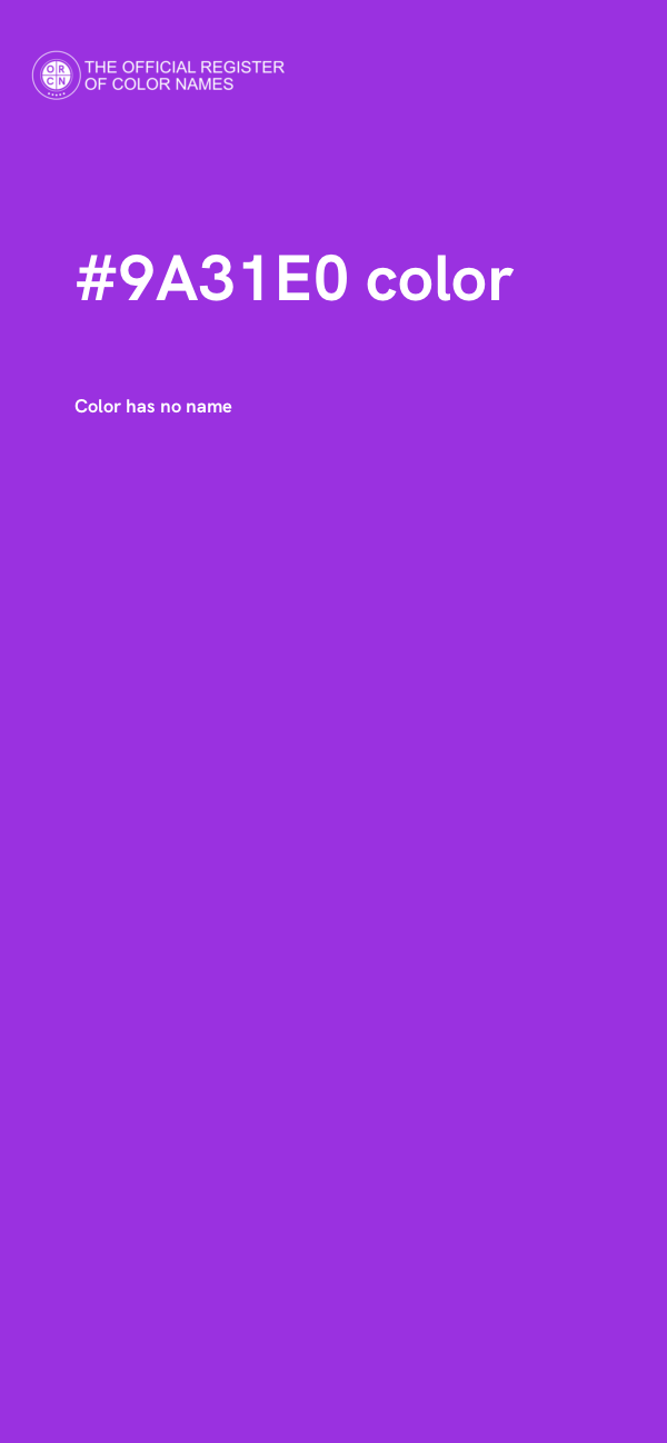 #9A31E0 color image