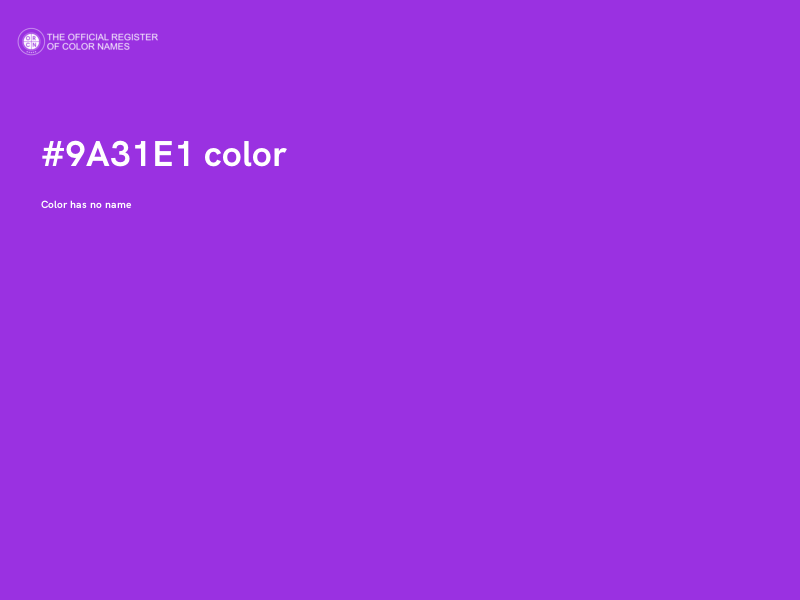 #9A31E1 color image