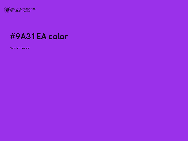 #9A31EA color image