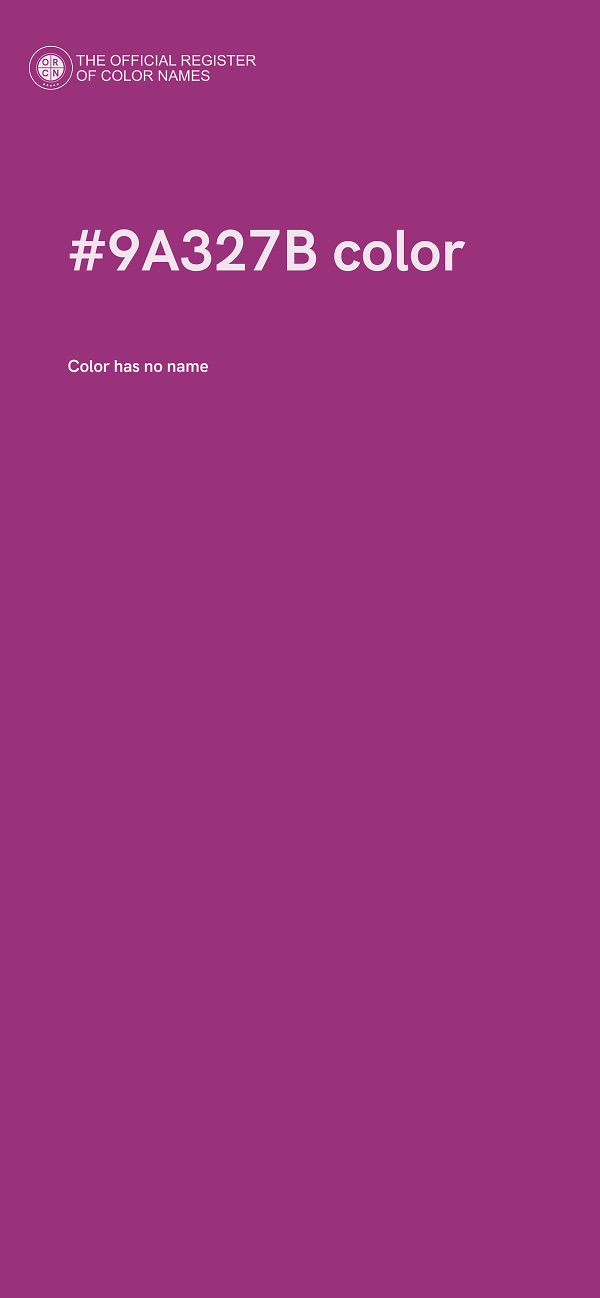 #9A327B color image
