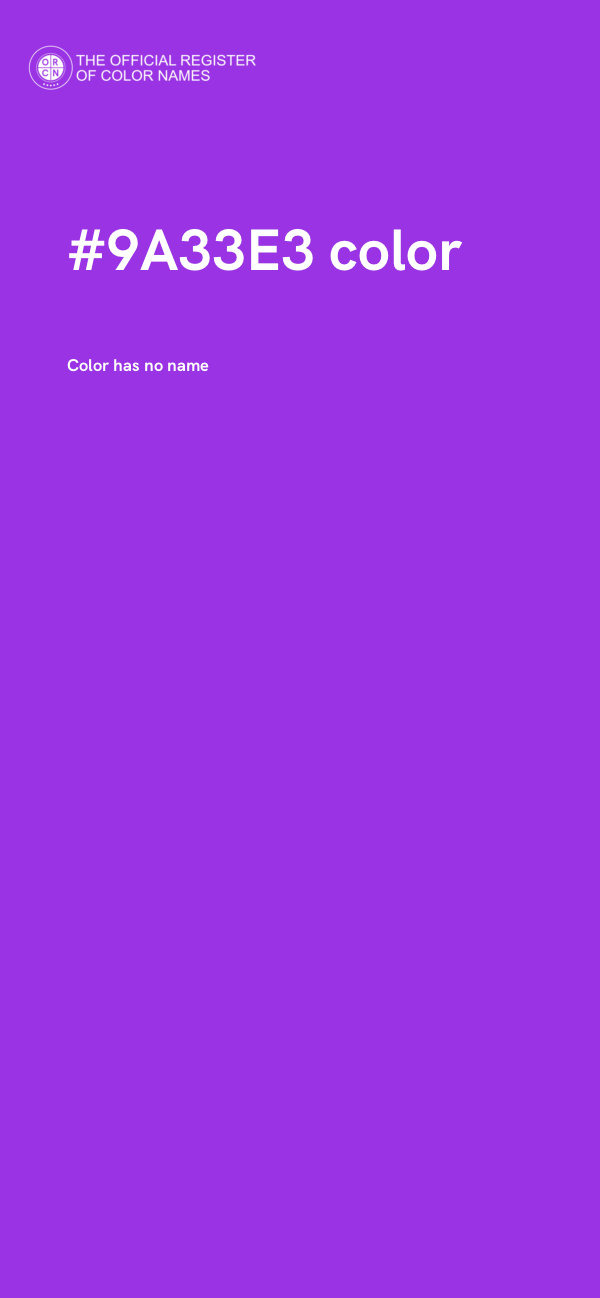 #9A33E3 color image