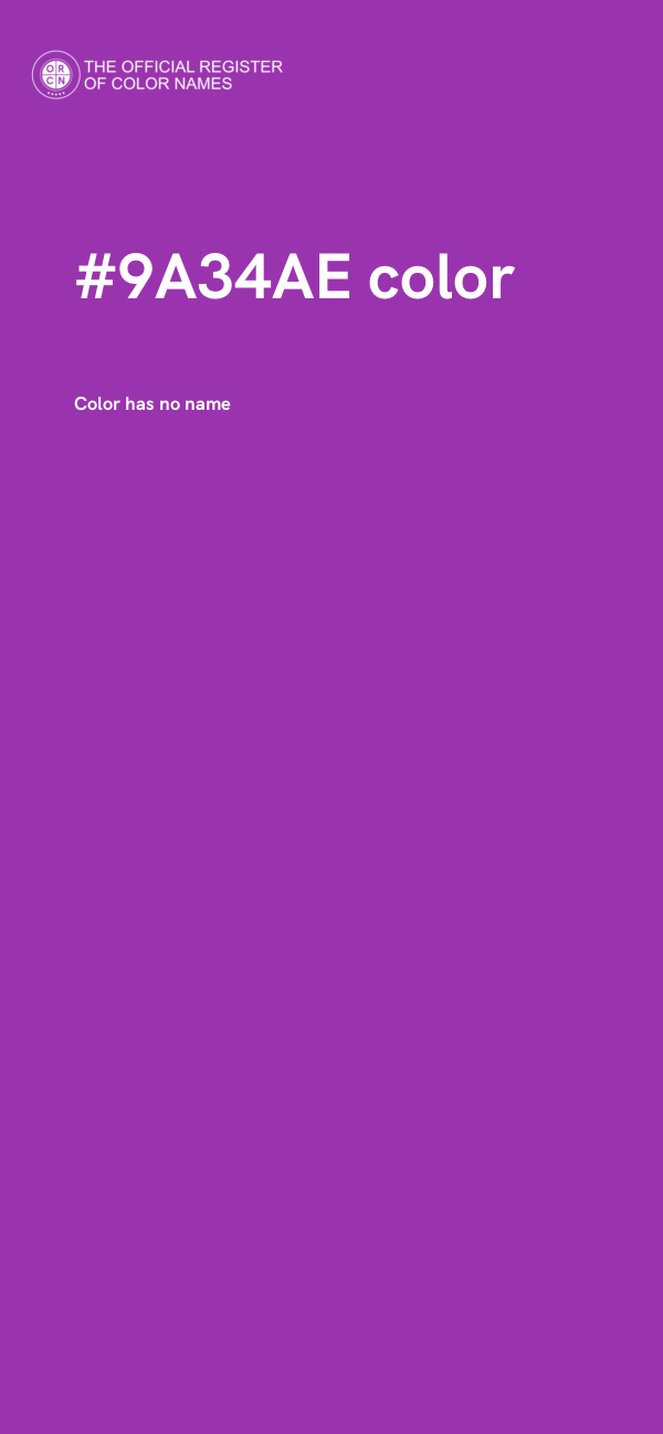 #9A34AE color image