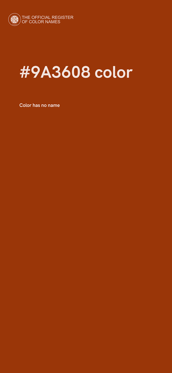 #9A3608 color image
