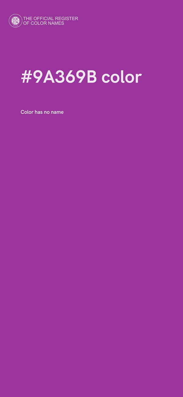 #9A369B color image