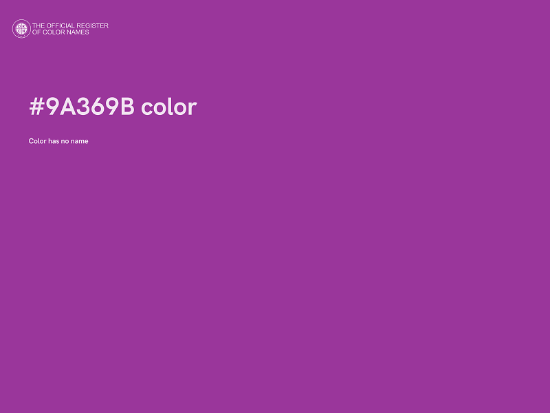 #9A369B color image