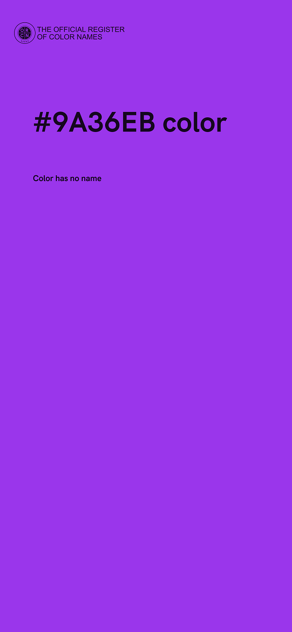 #9A36EB color image