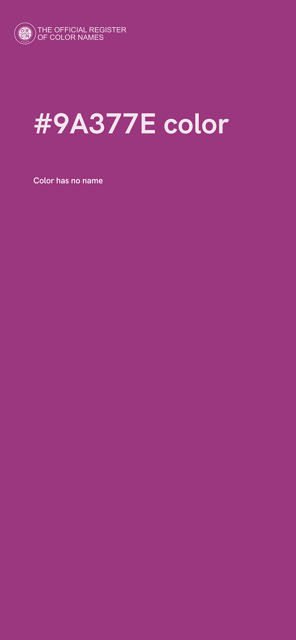 #9A377E color image