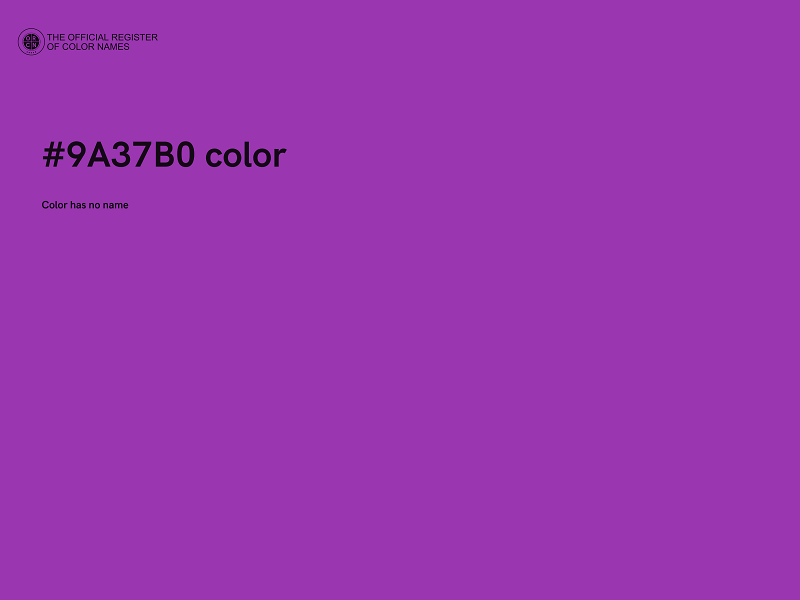 #9A37B0 color image