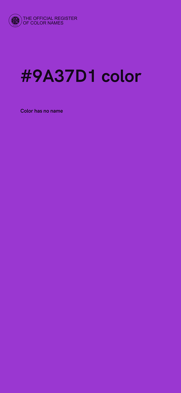#9A37D1 color image