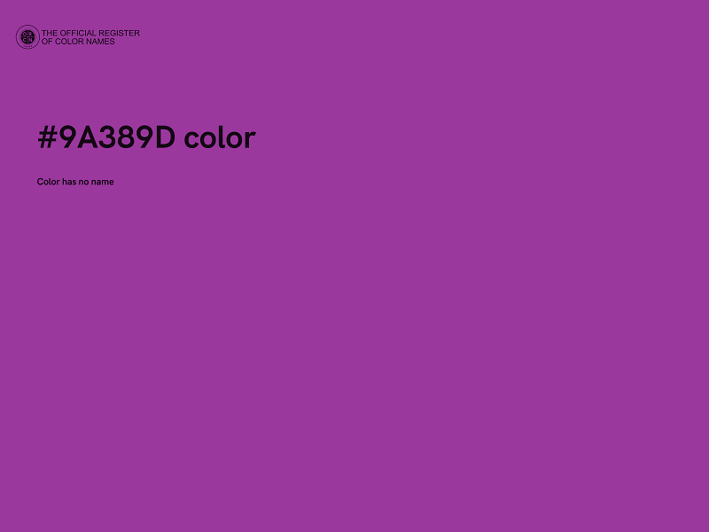 #9A389D color image