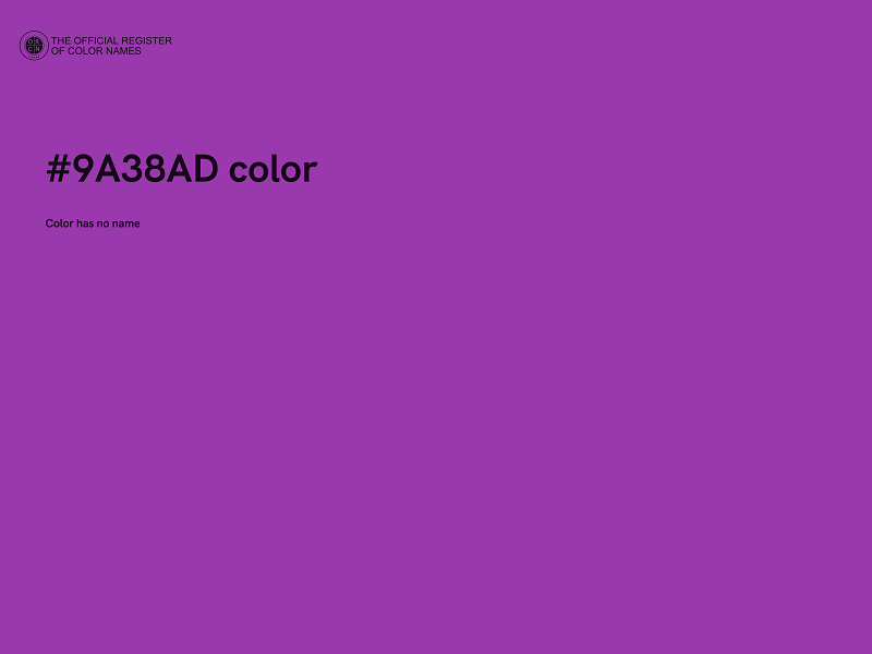 #9A38AD color image