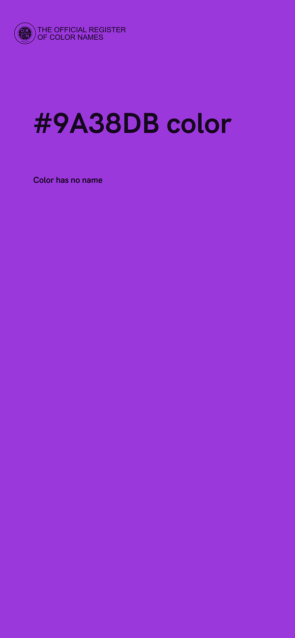 #9A38DB color image