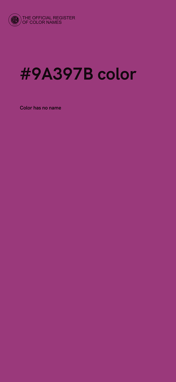 #9A397B color image