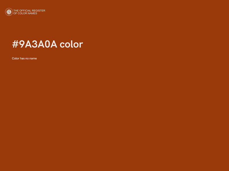 #9A3A0A color image