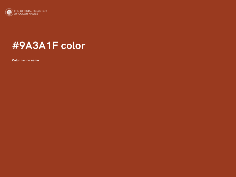 #9A3A1F color image