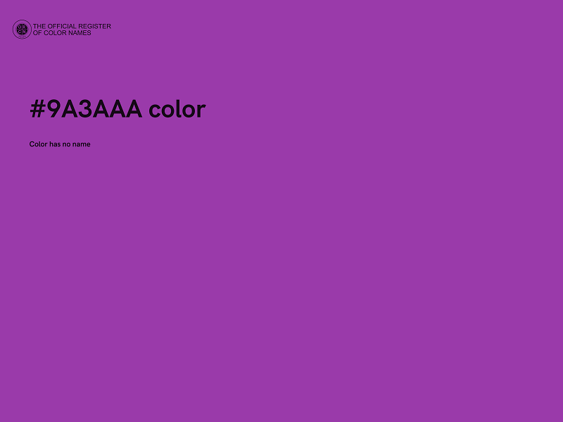 #9A3AAA color image