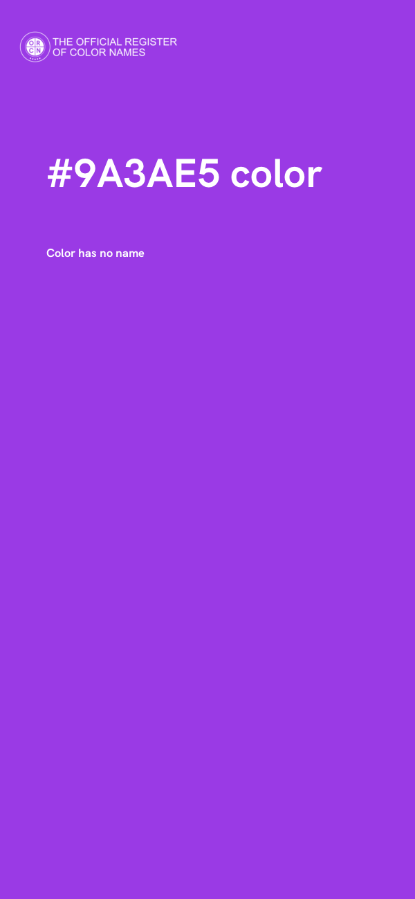 #9A3AE5 color image