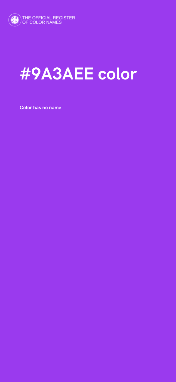 #9A3AEE color image