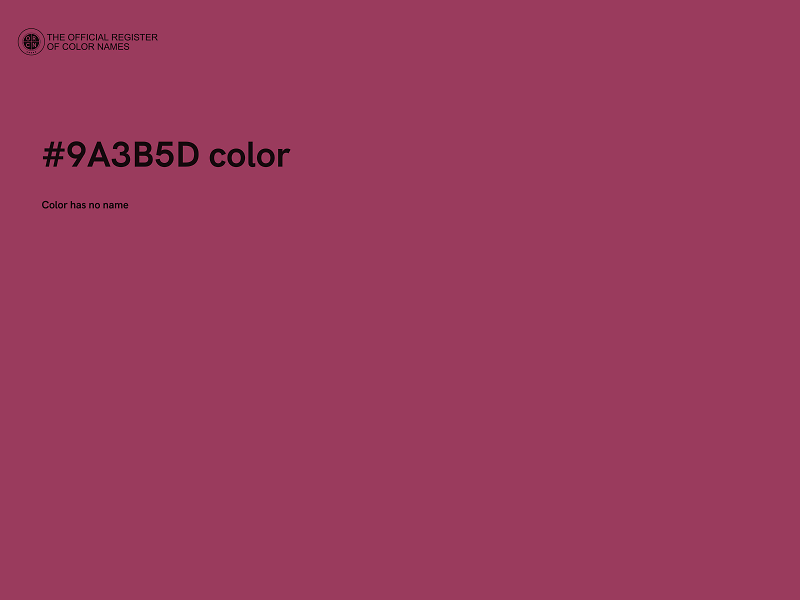 #9A3B5D color image