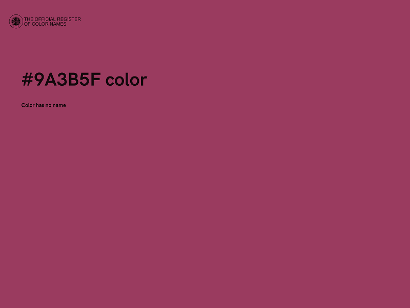 #9A3B5F color image