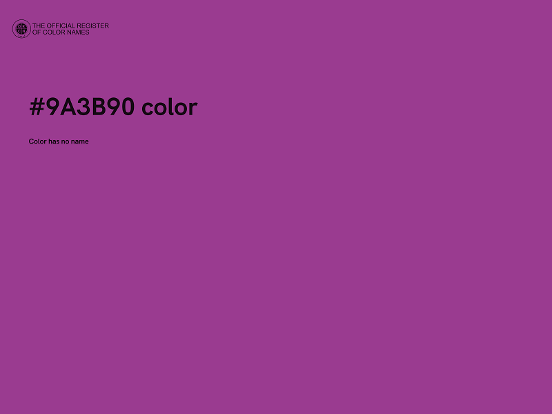 #9A3B90 color image