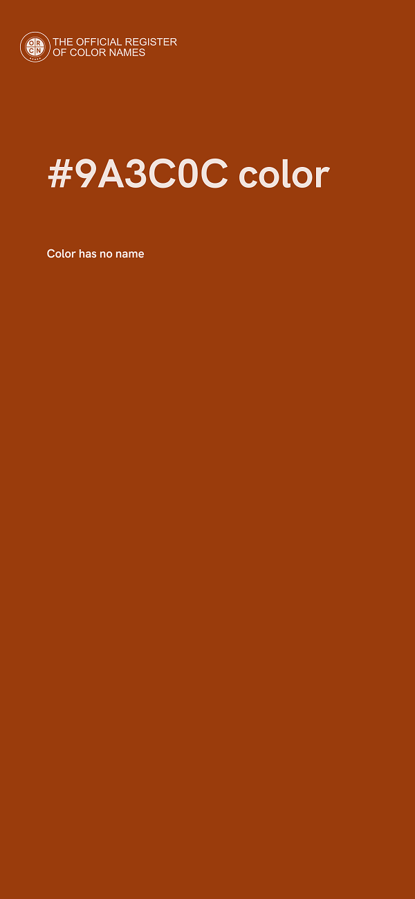 #9A3C0C color image