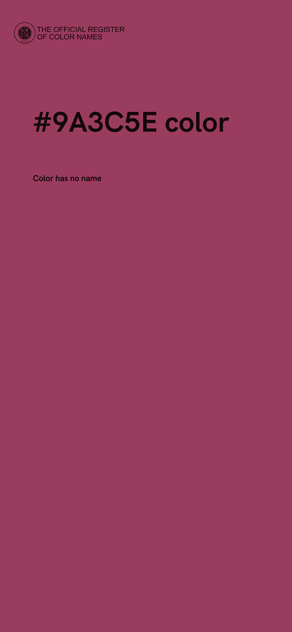 #9A3C5E color image