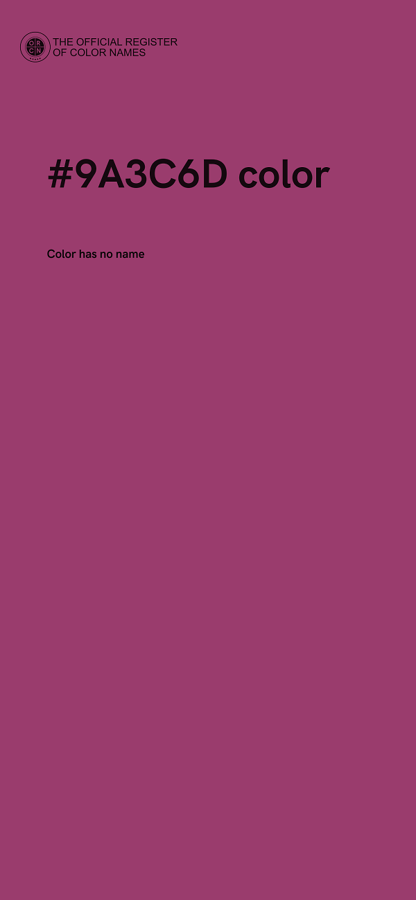#9A3C6D color image